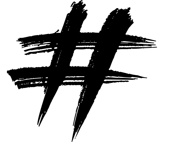 GIF van hashtag symbool | Blog over hashtags op social media door Bosman Creations