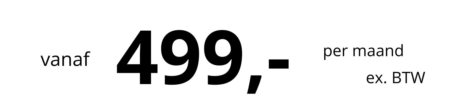 Banner Basis pakket Bosman Creations | €499 per maand