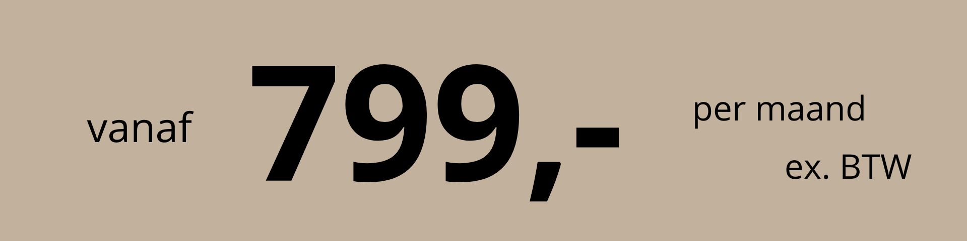 Banner Plus pakket Bosman Creations – €799,- per maand